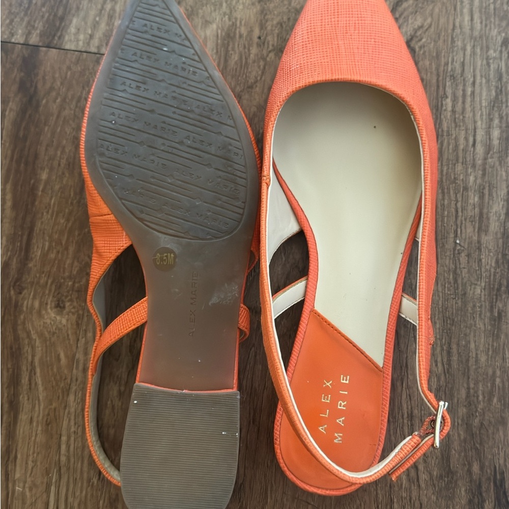 Alex Marie Vibrant Orange Flats